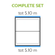 Zinken Dakgoot Type 110 Zadeldak Zwart - Lengte 510 cm - Afbeelding 2